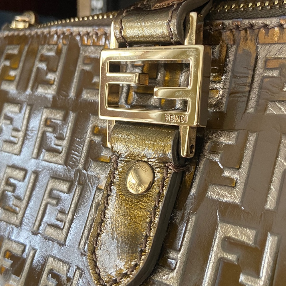 FENDI Vintage Zucchino FF Top Handle Tote Bag - Picture 2 of 15